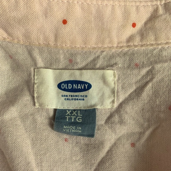 Light Salmon Coloured Button Down Shirt - XXL - Old Navy - Picture 3 of 5